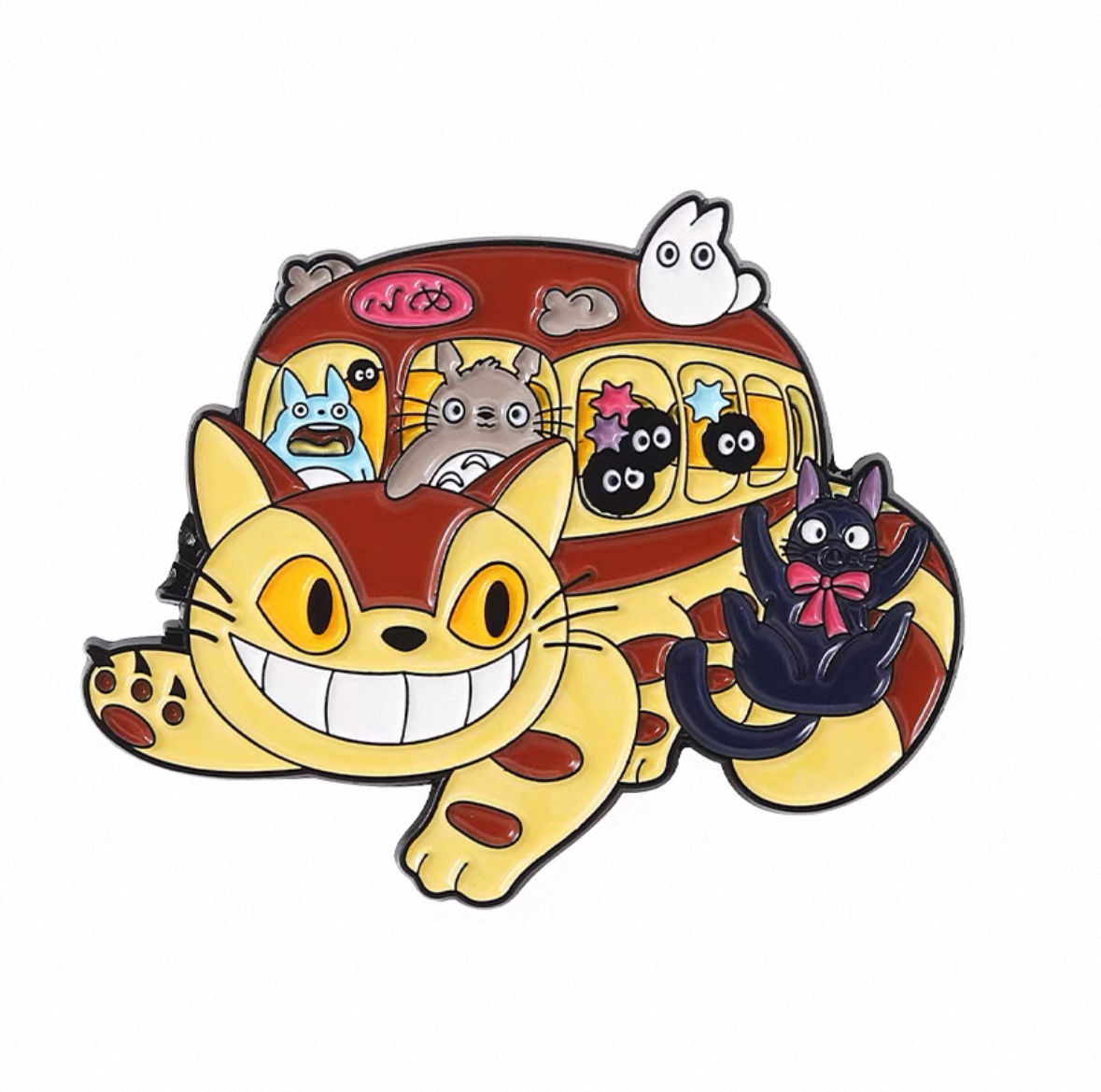 Totoro cat bus pin badge