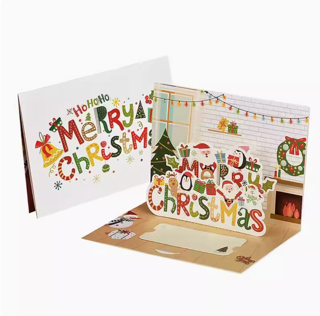 Merry Christmas 3 pop up card