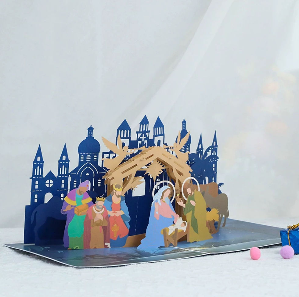 Thumbnail: Nativity Christmas pop up card