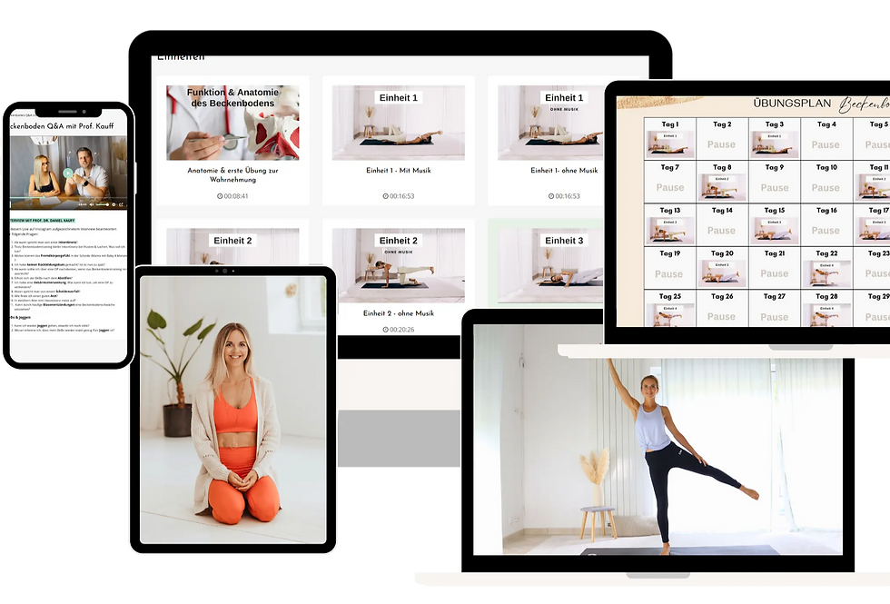 Beckenbodentraining Übungen für Schwangere Schwangerschaft - Monkey Yoga Lisa