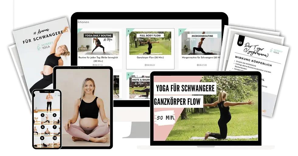 Schwangerschaftsyoga Online Kurs Monkey Yoga Inhalte