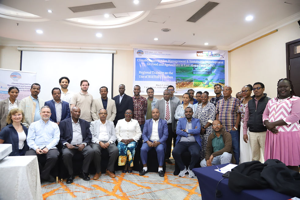 A Regional Training was held in Ethiopia on the use of the WATDEV Modelling Toolbox