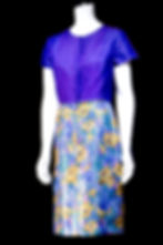 Jacquard Dress Suit & Organza Bodice