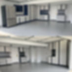 Garage floor coating and garage cabinets Vero Beach, Florida