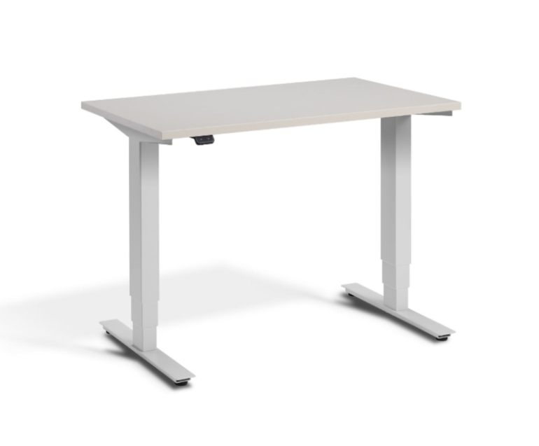 Thumbnail: Advance sit-stand electric desk shown in light finish.