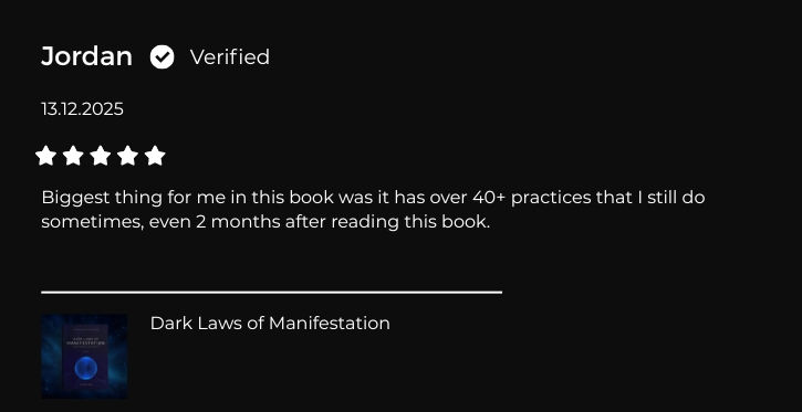 Review - Dark Laws of Manifestation
