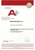 CERTIFIKAT BONITETNA OCENA