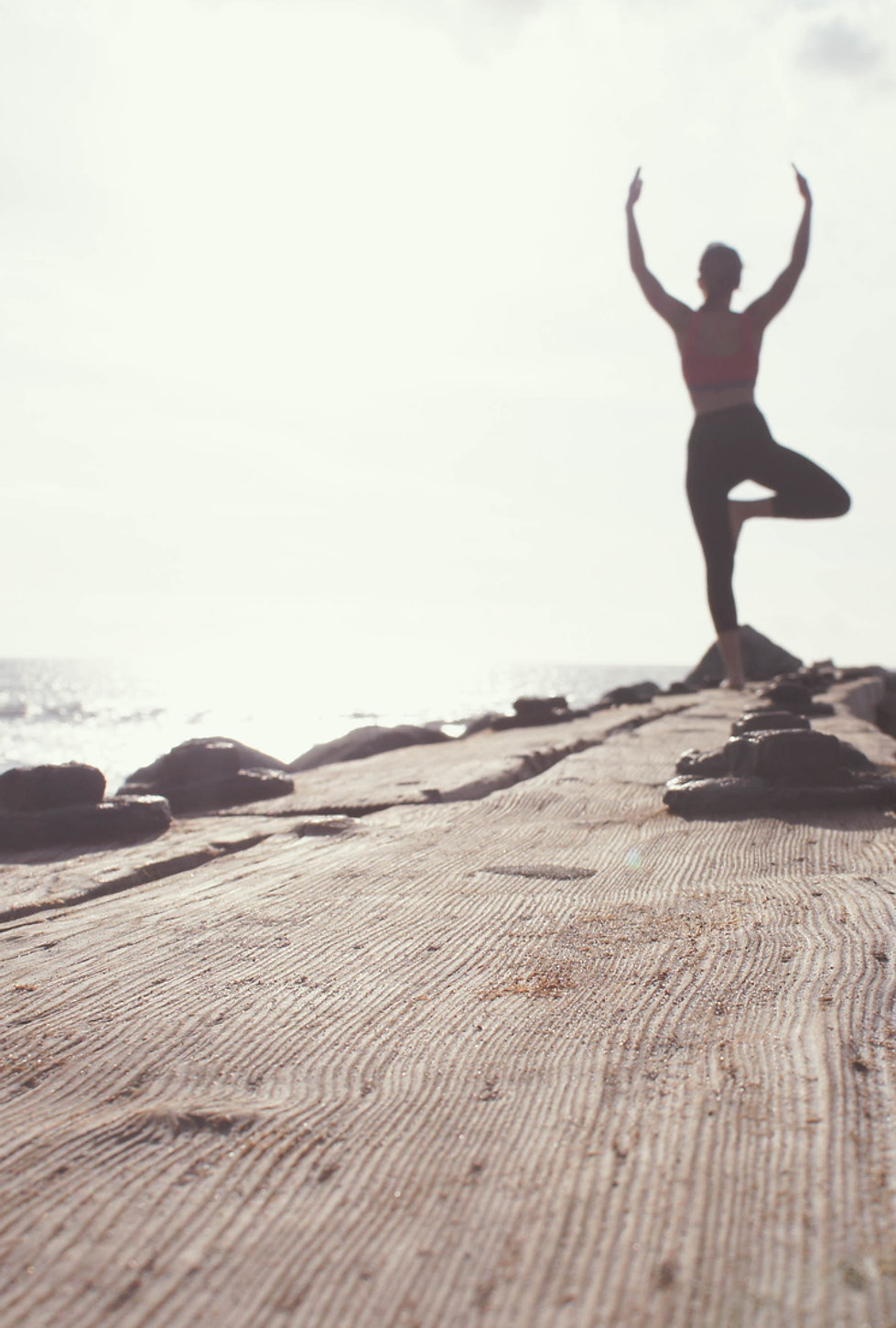 Yoga près de l'océan