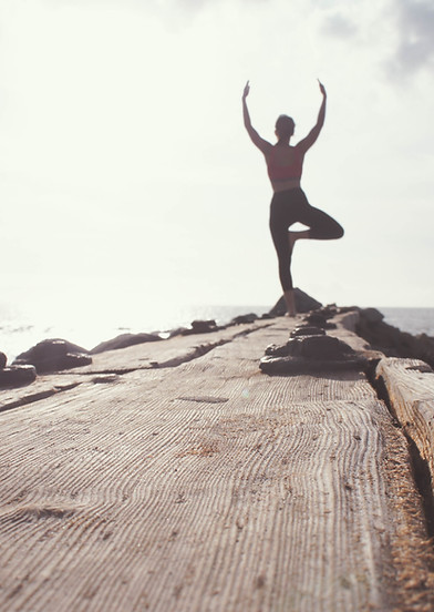 Yoga près de l'océan