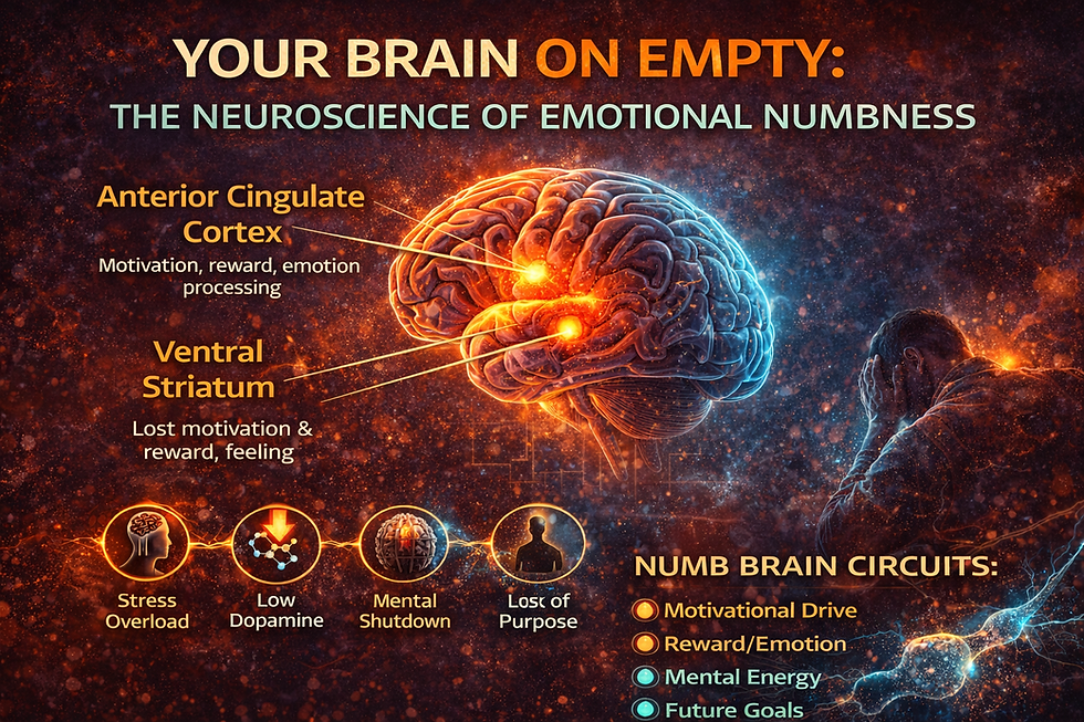Emotional Numbness Explained: Neuroscience Solutions That Actually Work