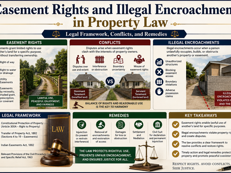 Easement Rights and Illegal Encroachments in Property Law: Legal Framework, Conflicts, and Remedies
