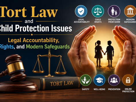 Tort Law and Child Protection Issues: Legal Accountability, Rights, and Modern Safeguards