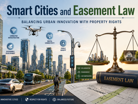 Smart Cities and Easement Law: Balancing Urban Innovation with Property Rights