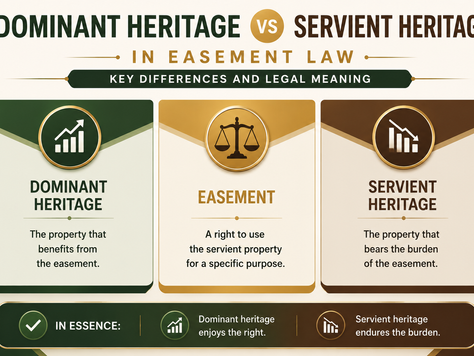 Dominant vs Servient Heritage in Easement Law: Key Differences and Legal Meaning