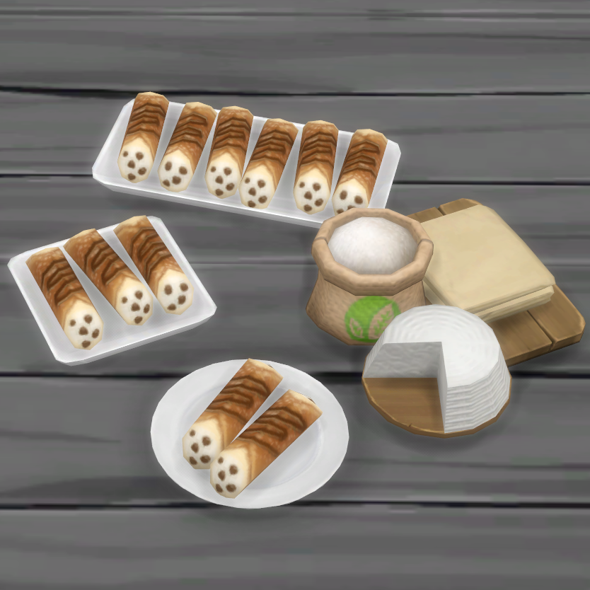 意式奶油煎饼卷