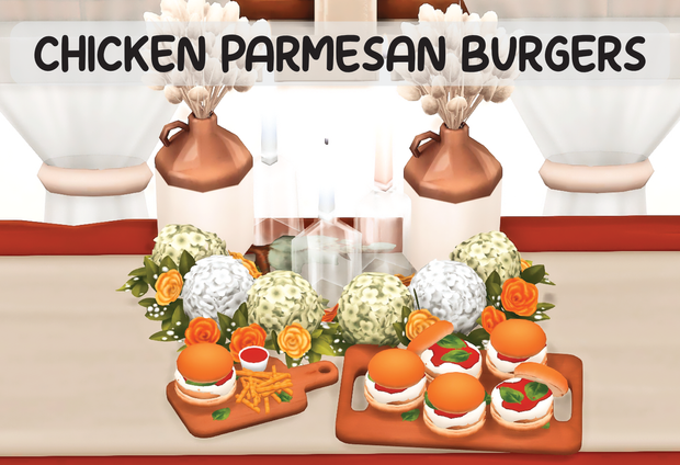 鸡肉帕尔马干酪汉堡