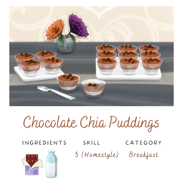巧克力奇亚籽布丁