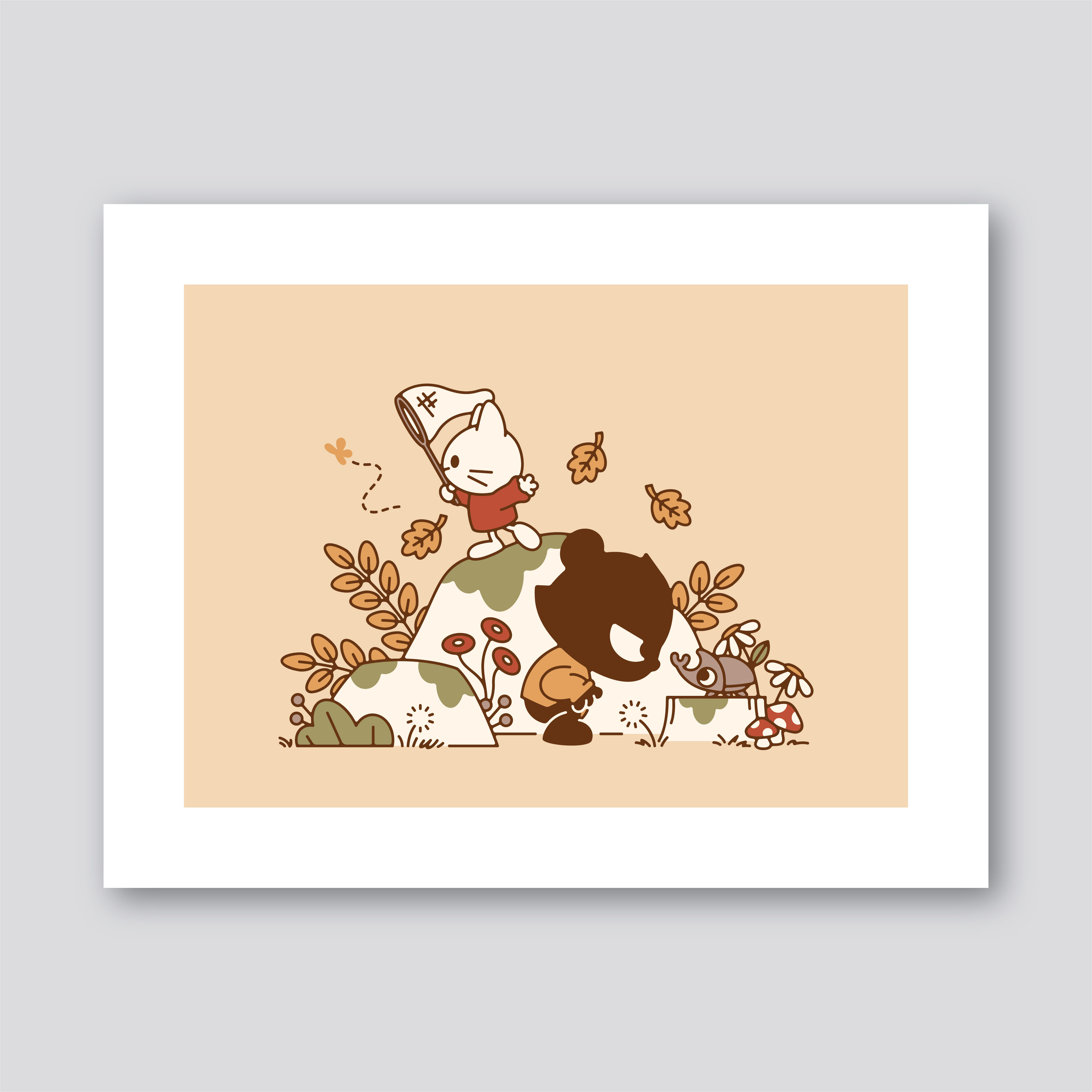 Catchin' Bugs Print