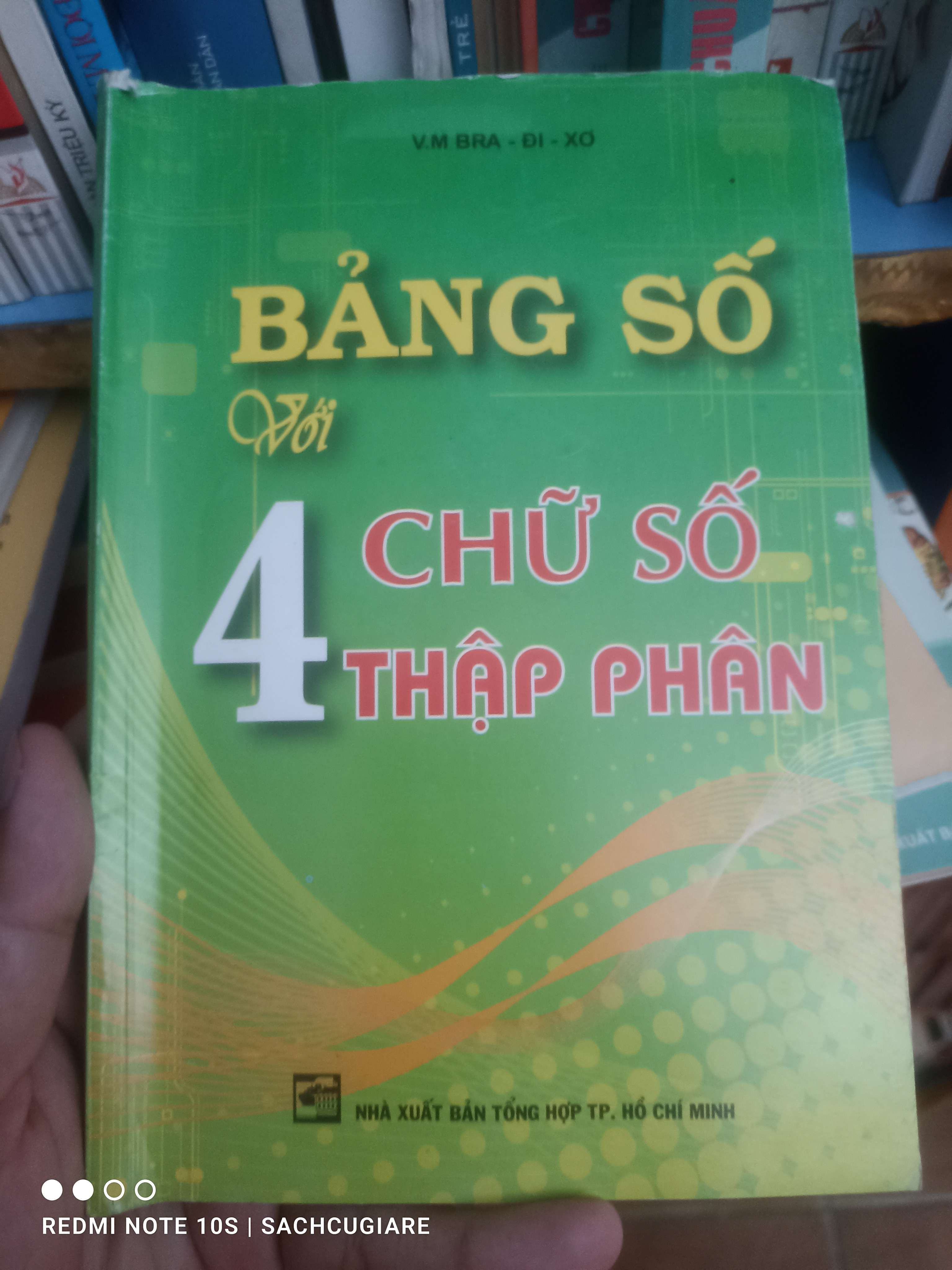 Bảng số với 4 chữ số thập phân