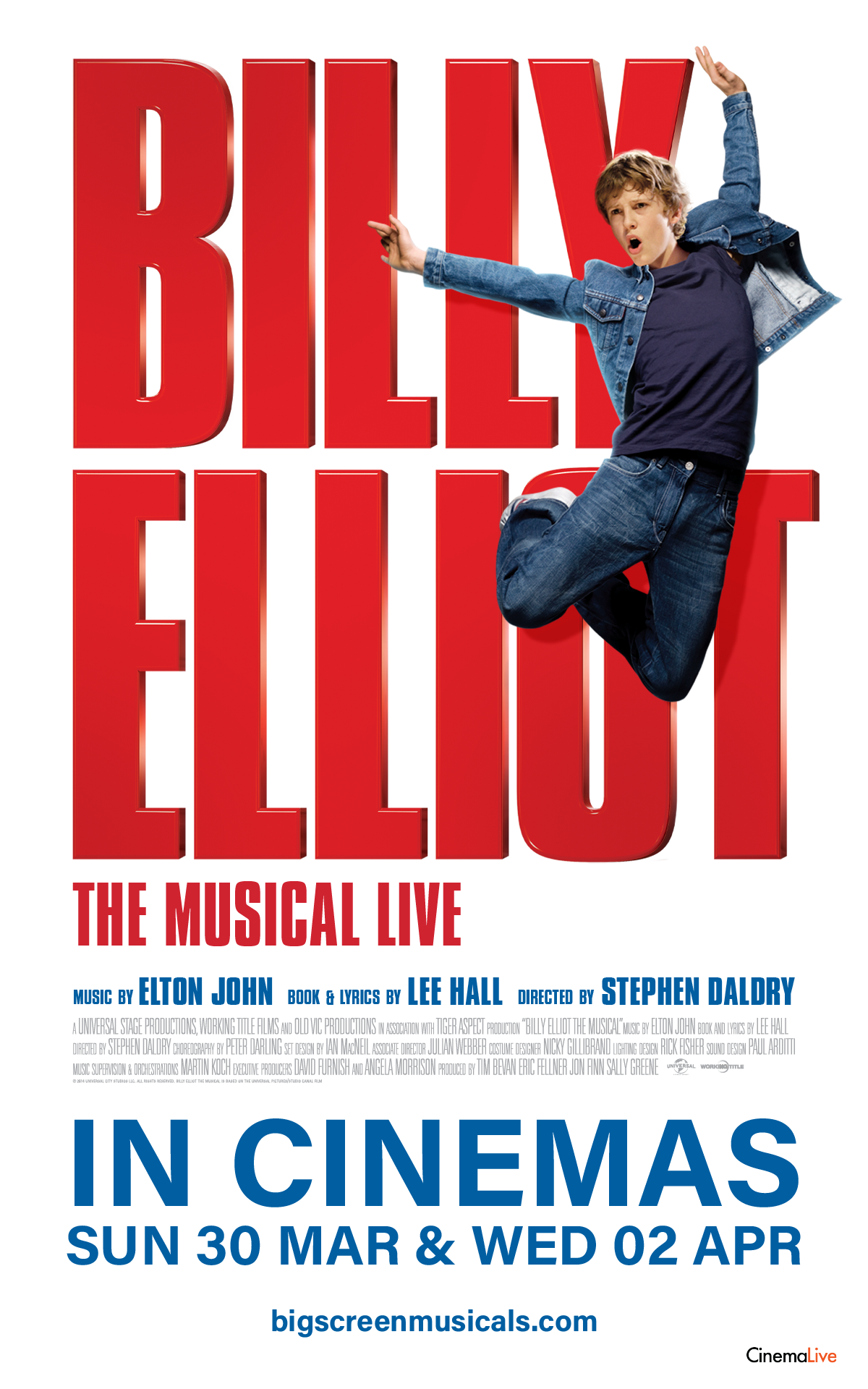 Billy Elliot The Musical Live Cinema Live Screening Altrincham Garrick