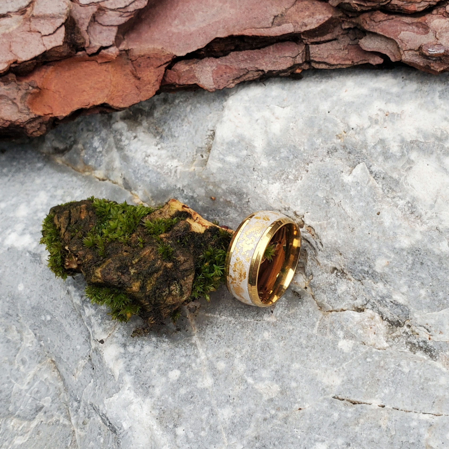 Ring Beyoncé "23 Karat Blattgold" Gr. 17mm