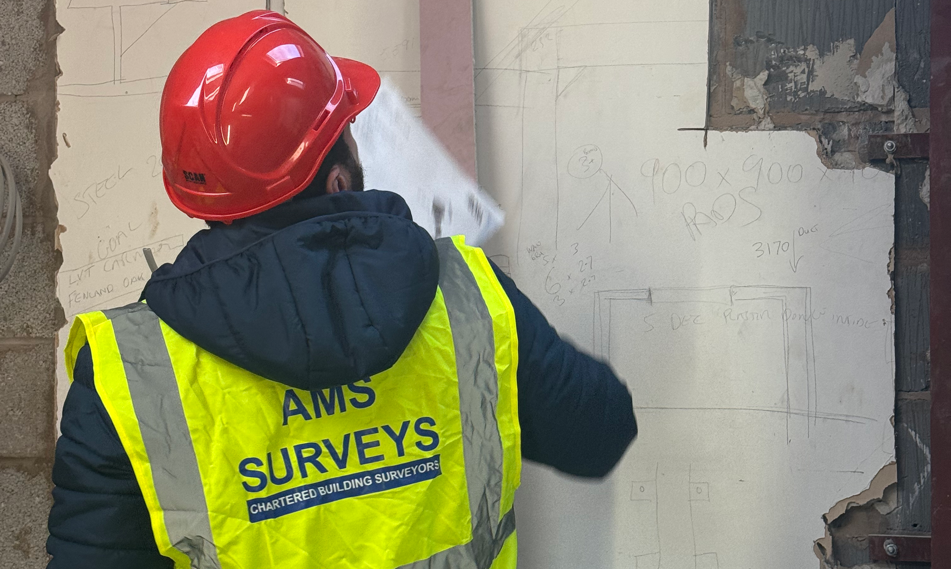 Chartered Surveyor Reviewing a Project On-Site