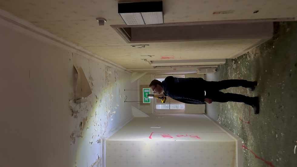 surveyor doing an inspection