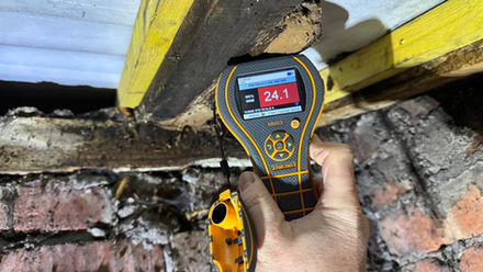 Damp Meter Showing Signs of Damp