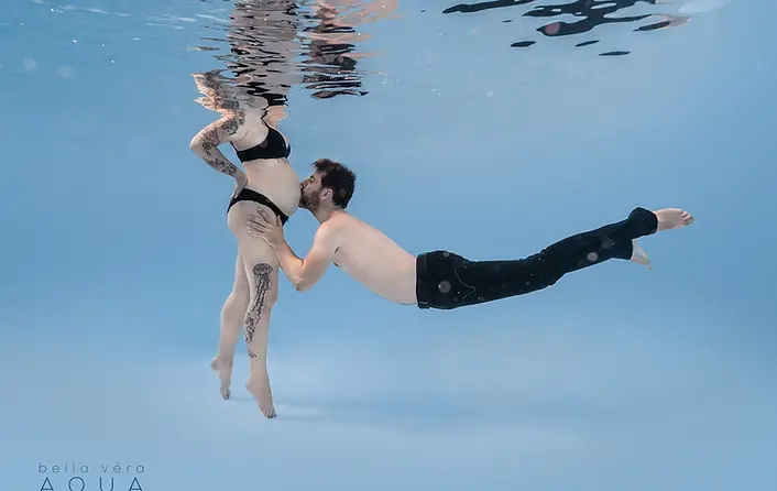 seance photo sous l'eau