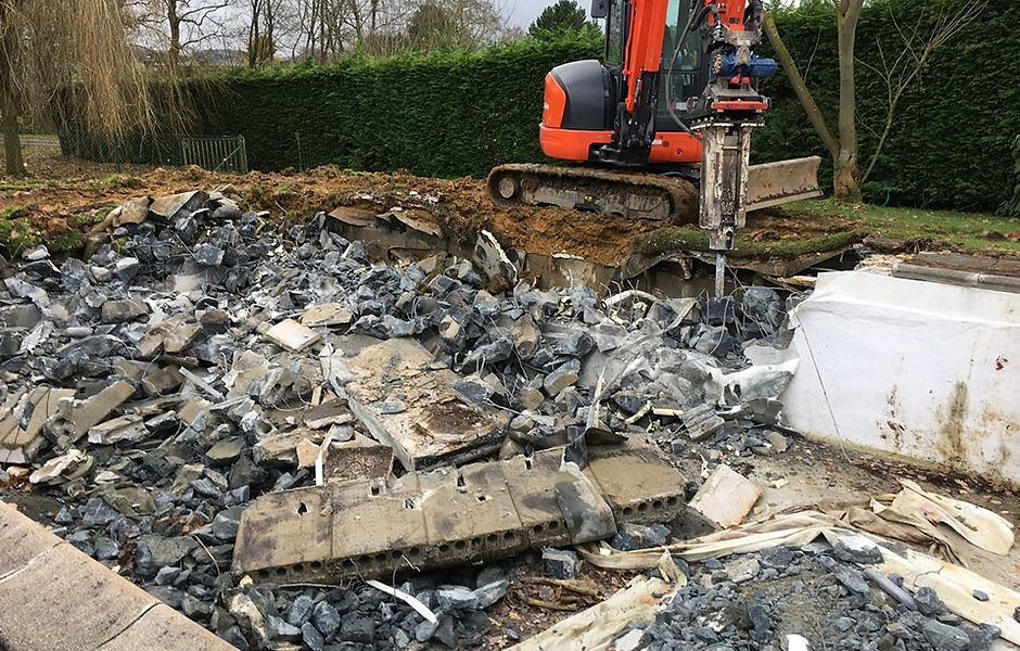 Travaux de démolition