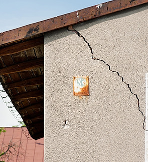 fissure sur mur