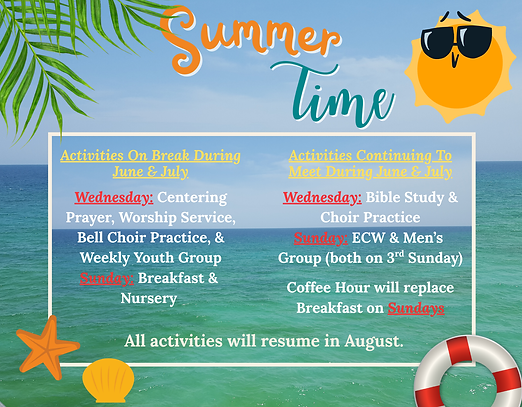 Ministries Summer Vacation 2026 (revised 5-28-2026).png