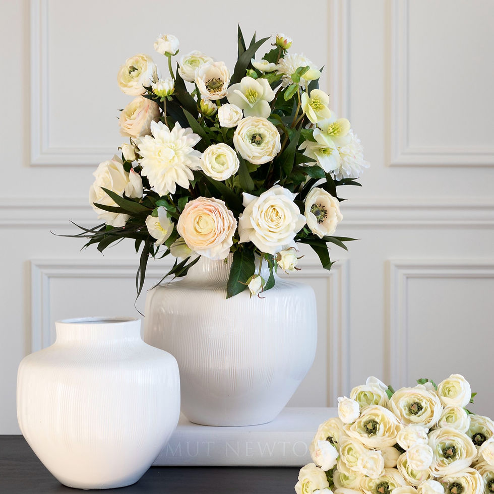 White Garden Bouquet (not assembled, stems only)