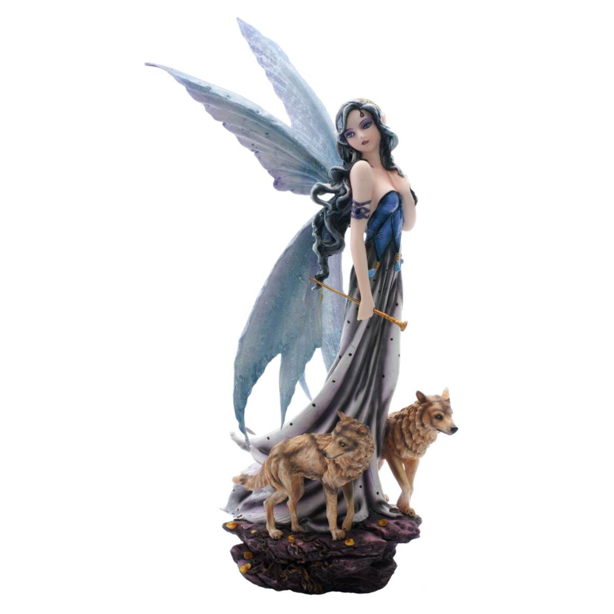 Prinzessin des Waldes mit 2 Wölfen