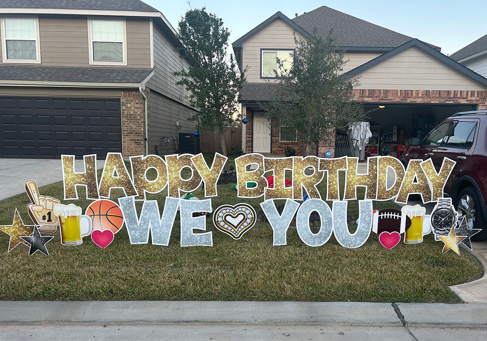 Thumbnail:  Custom yard signs