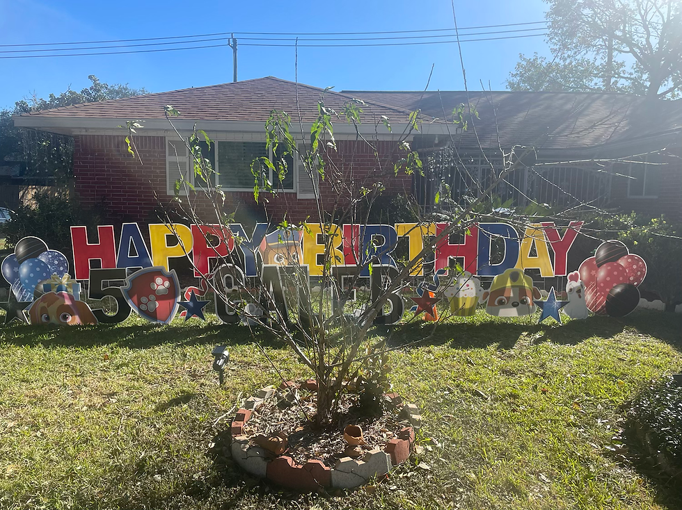 Thumbnail:  Custom yard signs