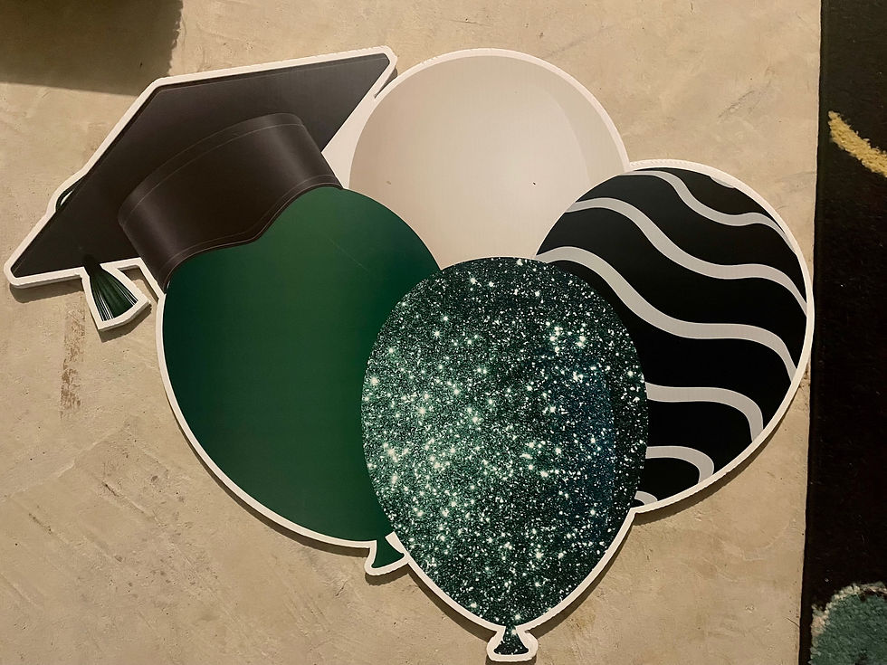 Thumbnail: Graduation add ons with yard sign