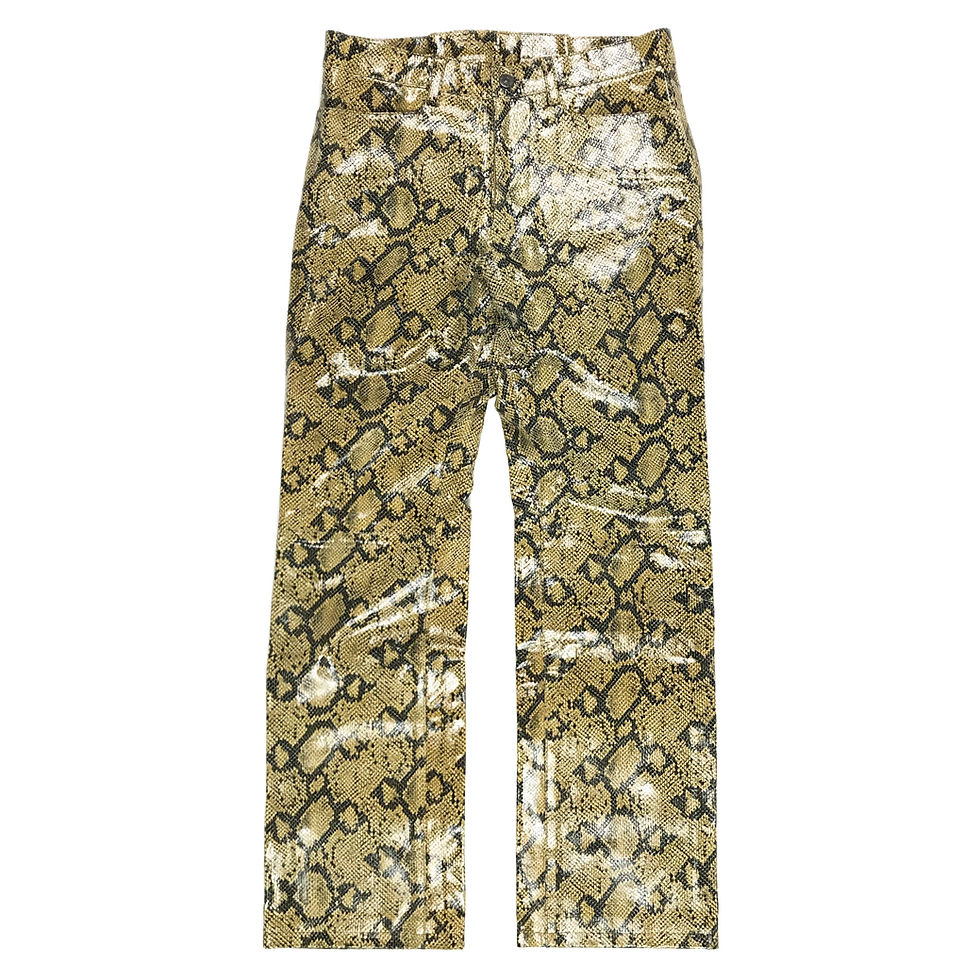 Yoshiyuki Konishi snakeskin pants