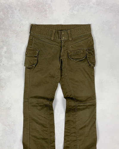 TORNADO MART FLARED COIN-POUCH CARGO PANTS | Barhaine Archive