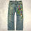 Thumbnail: DSQUARED2 SS05 PEACOCK GARDEN EMBROIDERED JEANS