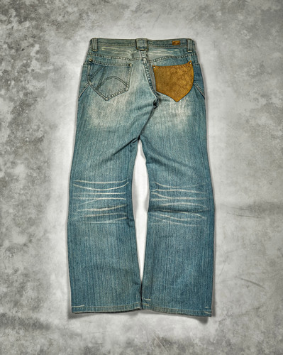 NICOLE CLUB FOR MEN SNAKESKIN POCKET JEANS | Barhaine Archive