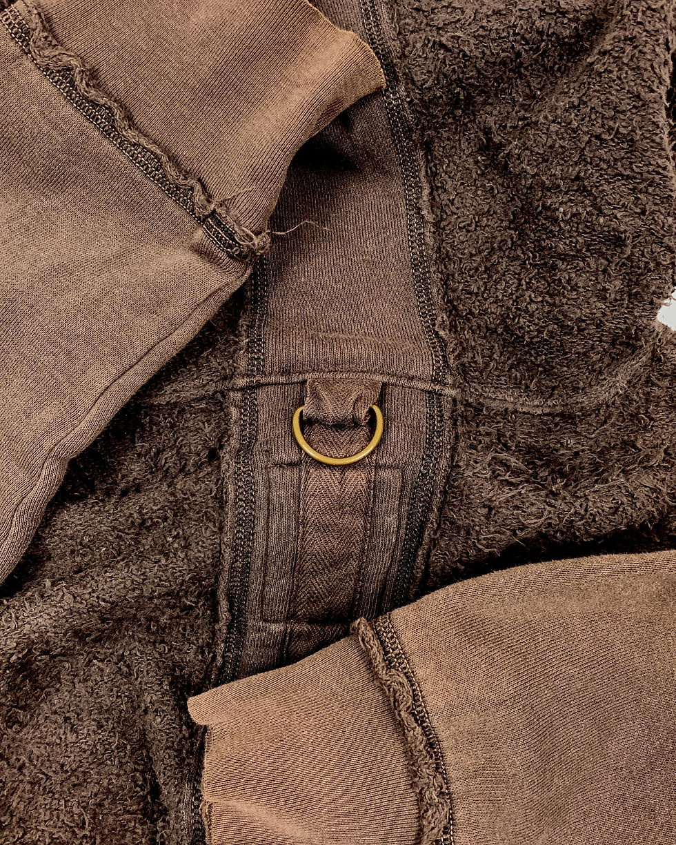 Thumbnail: Marithe + Francois Girbaud reconstructed patchwork hoodie