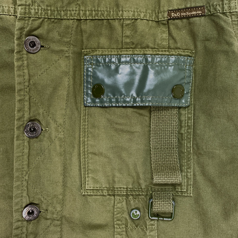 Thumbnail: Dolce & Gabbana SS03 lined polyurea cargo jacket