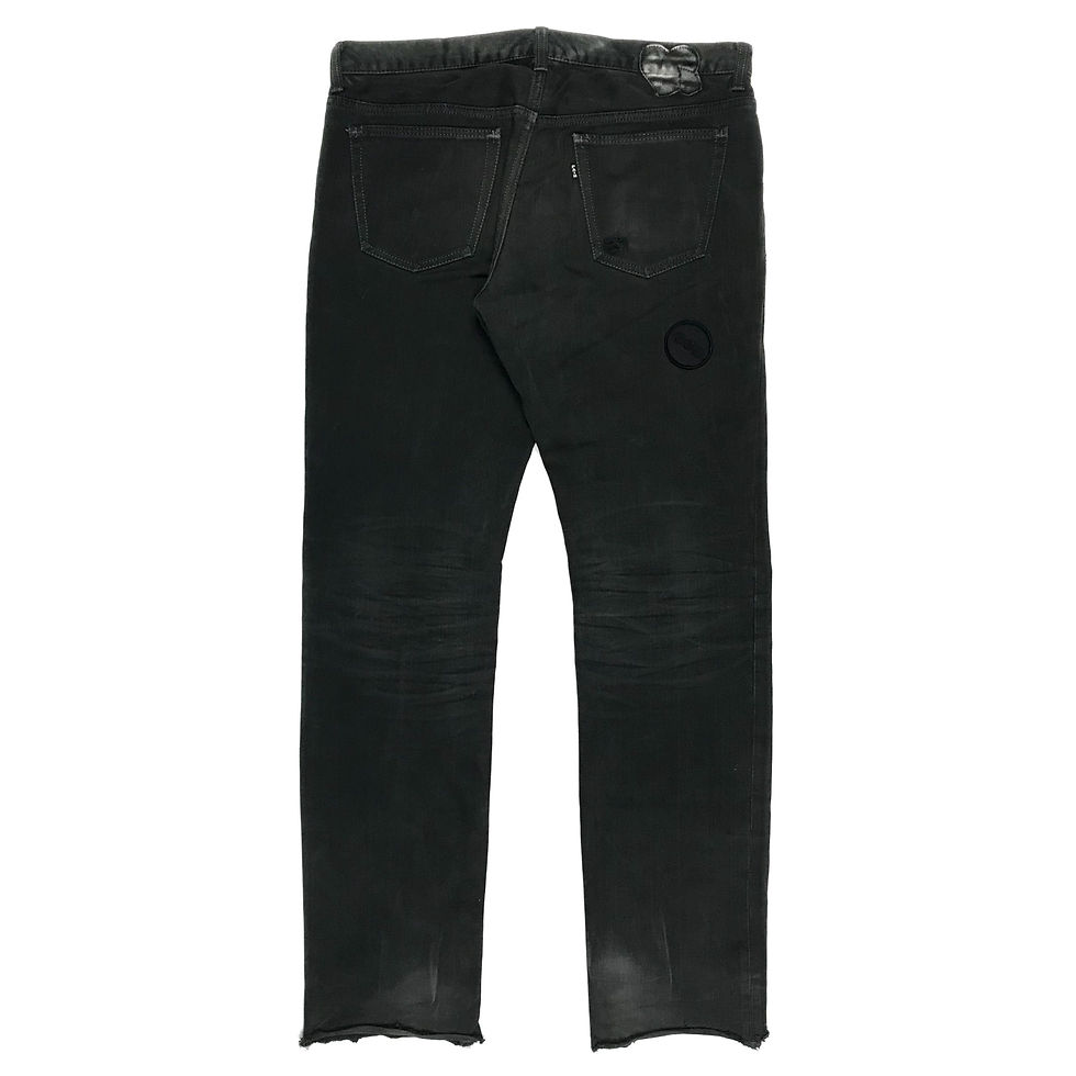 Number (N)ine AW04 Give Peace a Chance patch jeans | Barhaine Archive 