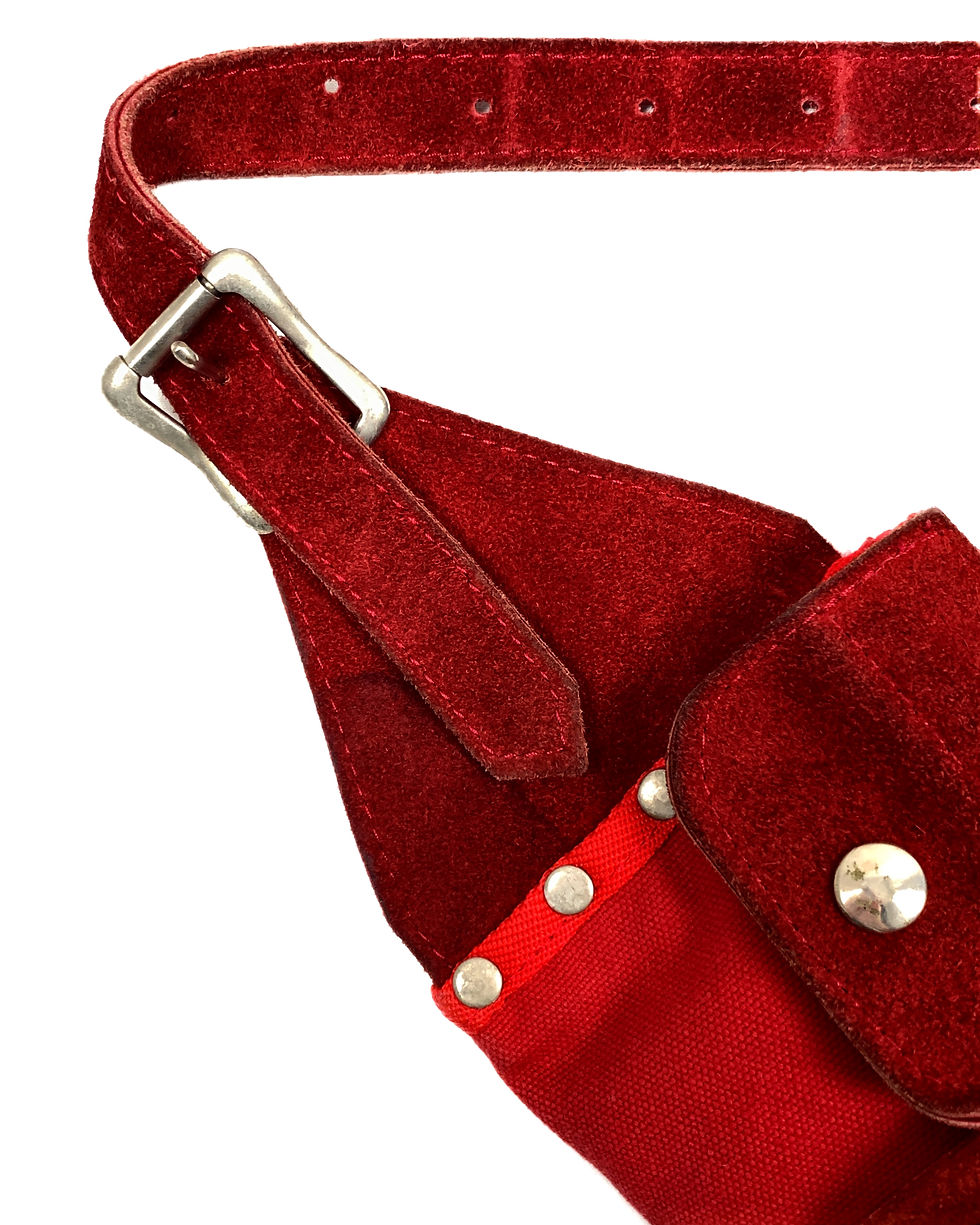 Thumbnail: Milkboy 90s riveted leather waistbag