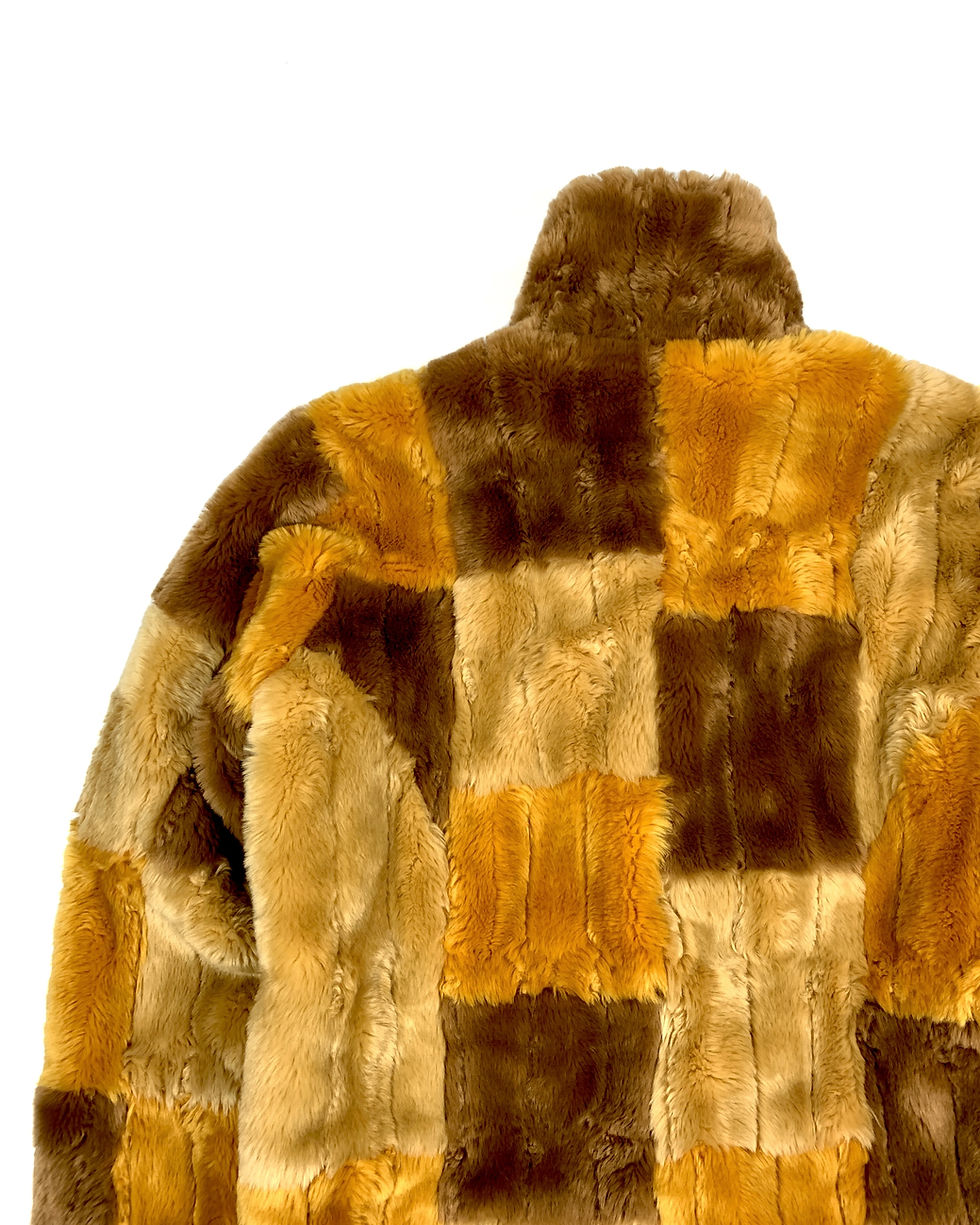 Thumbnail: 291295 HOMME FAUX FUR PATCHWORK JACKET