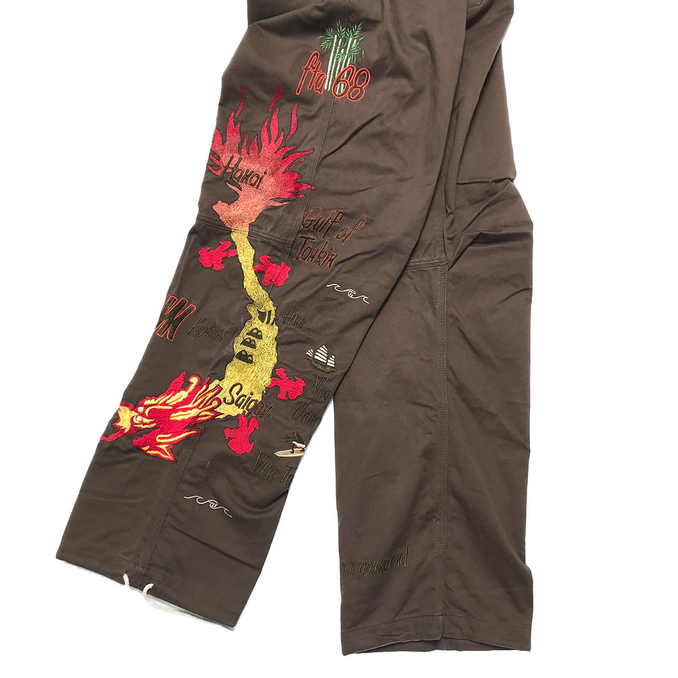 Thumbnail: Maharishi Vietnam dragon embroidered pants