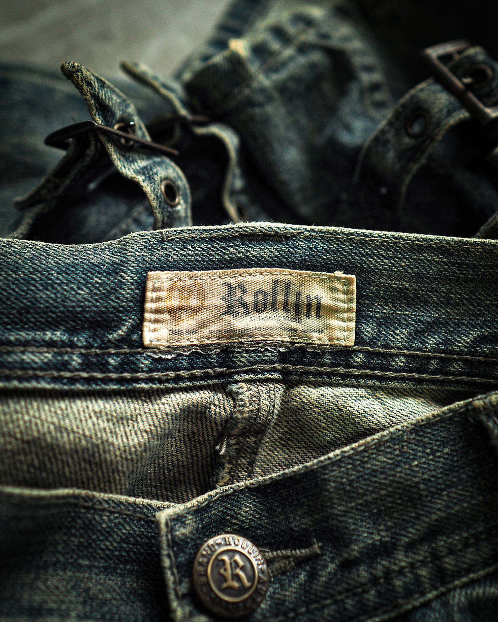 Thumbnail: ROLLIN STUDDED DISTRESSED CARGO PANTS