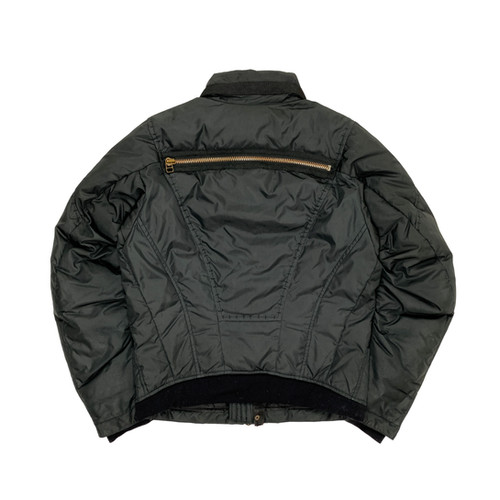 MARITHE FRANCOIS GIRBAUD ウールジャケット X3699 さらに100円引き◇MARITHE◇COLOR BLOCK LEATHER BLOUSON