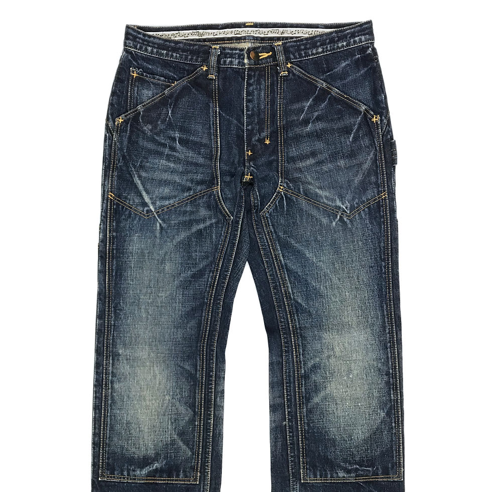 【binary01】Runo Numbering Carpenter Denim Pants binary01】Runo Numbering Carpenter Denim Pants